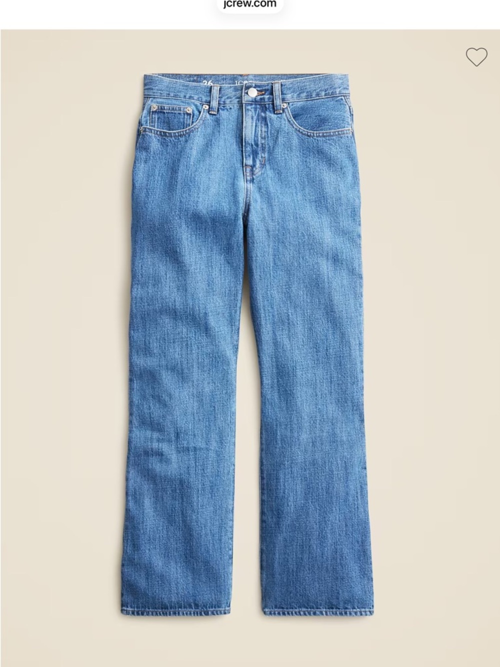J. Crew Super Stretch Mid Rise Kick Out Jeans Size 30